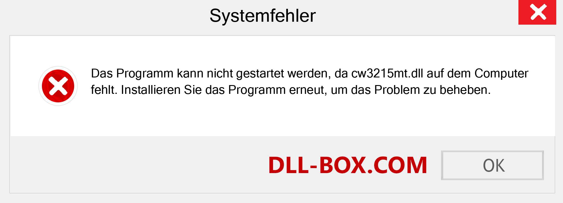 cw3215mt.dll-Datei fehlt?. Download für Windows 7, 8, 10 - Fix cw3215mt dll Missing Error unter Windows, Fotos, Bildern